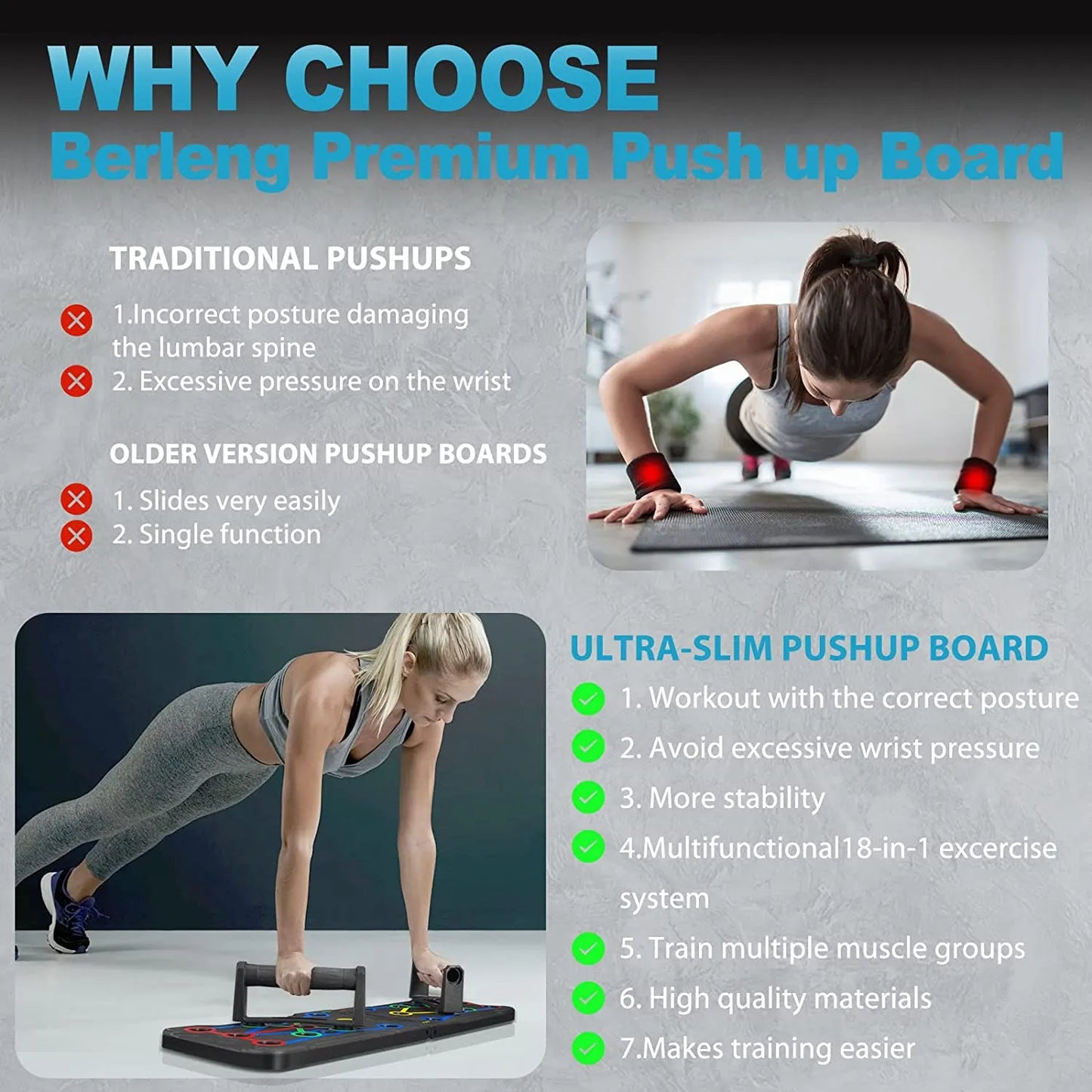 Flex Fitness Pushup Board